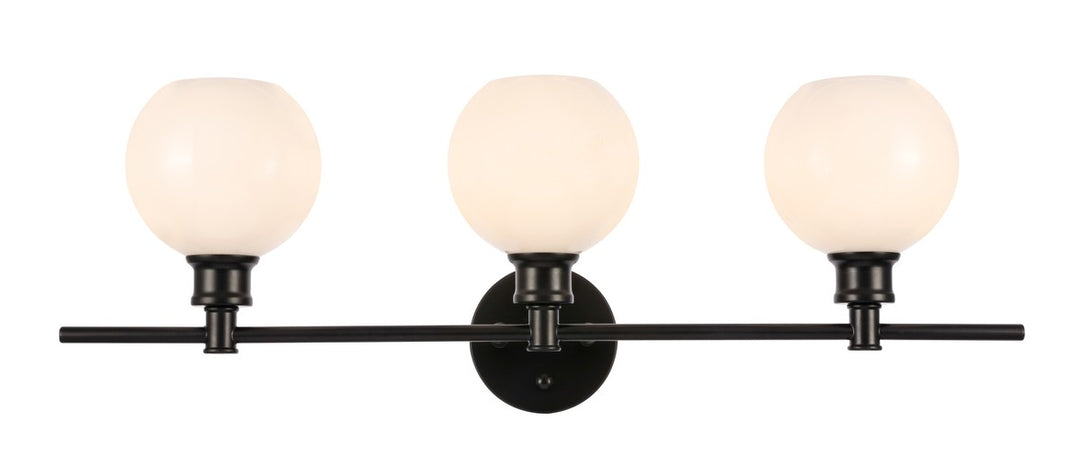 Collier Three Light Wall Sconce in Black - available from The Lighting Shoppe, trusted by Canadian homeowners