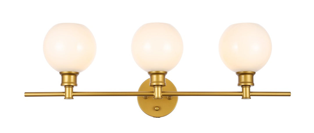 Collier Three Light Wall Sconce in Brass - available from The Lighting Shoppe, trusted by Canadian homeowners