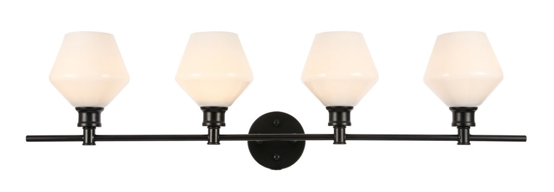 Gene Four Light Wall Sconce in Black - available from The Lighting Shoppe, trusted by Canadian homeowners