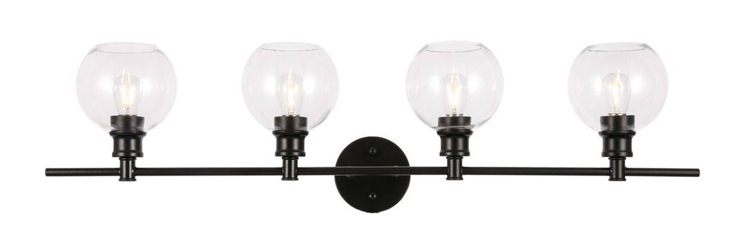 Collier Four Light Wall Sconce in Black - available from The Lighting Shoppe, trusted by Canadian homeowners