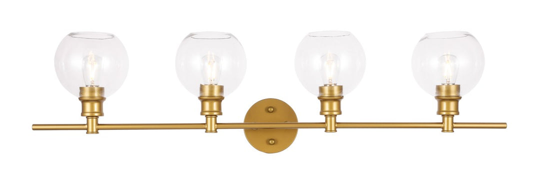 Collier Four Light Wall Sconce in Brass - available from The Lighting Shoppe, trusted by Canadian homeowners