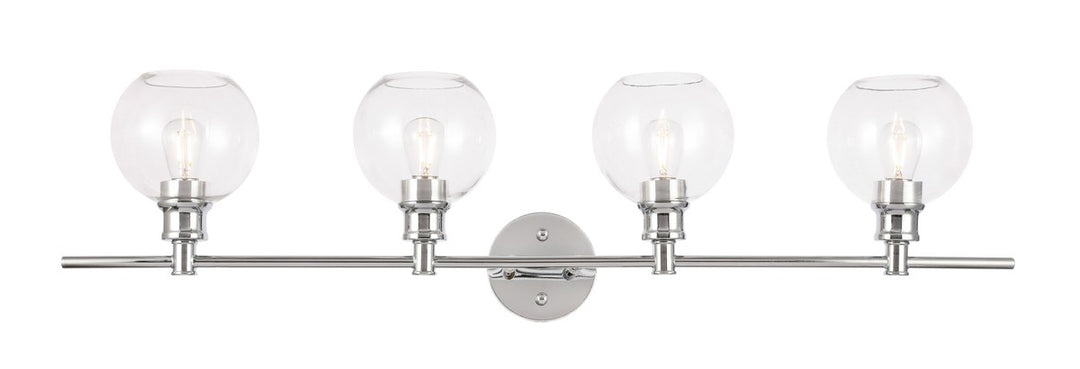 Collier Four Light Wall Sconce in Chrome - available from The Lighting Shoppe, trusted by Canadian homeowners