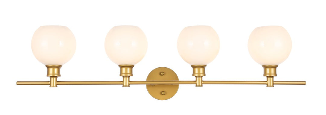 Collier Four Light Wall Sconce in Brass - available from The Lighting Shoppe, trusted by Canadian homeowners