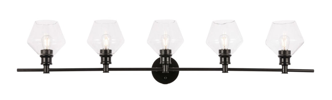 Gene Five Light Wall Sconce in Black - available from The Lighting Shoppe, trusted by Canadian homeowners
