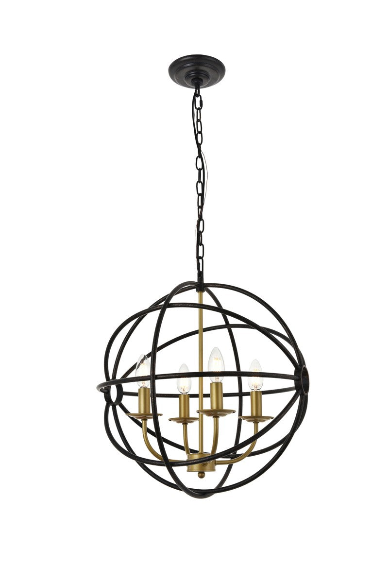 Octavia Four Light Pendant in brass - available from The Lighting Shoppe, trusted by Canadian homeowners