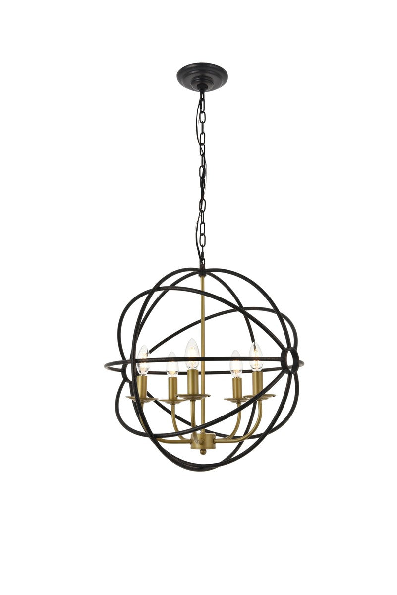 Octavia Five Light Pendant in brass - available from The Lighting Shoppe, trusted by Canadian homeowners