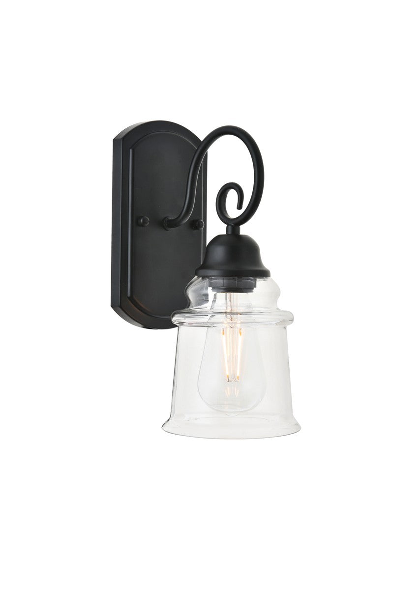 spire One Light Wall Sconce in Black - available from The Lighting Shoppe, trusted by Canadian homeowners