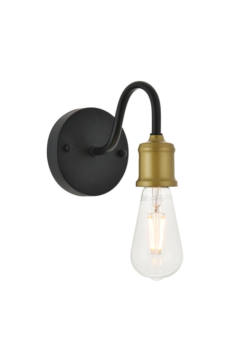 Serif One Light Wall Sconce in brass - available from The Lighting Shoppe, trusted by Canadian homeowners