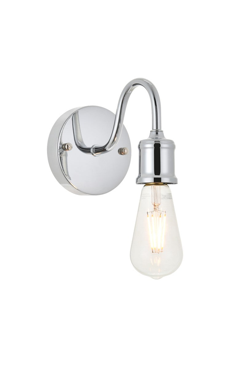 Serif One Light Wall Sconce in Chrome - available from The Lighting Shoppe, trusted by Canadian homeowners