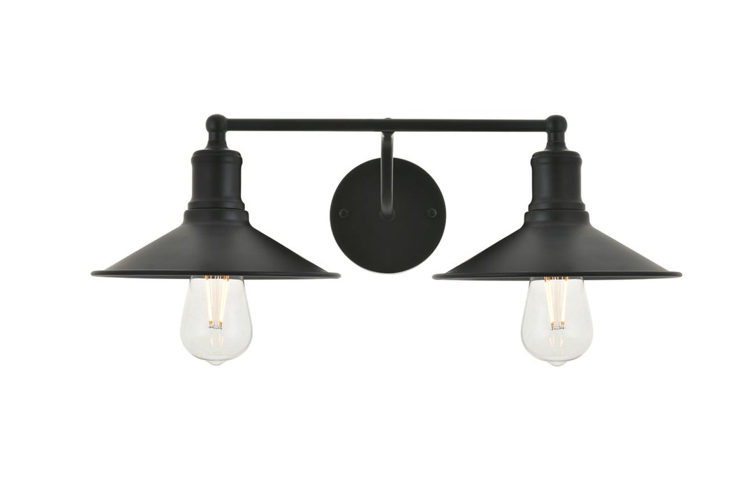Etude Two Light Wall Sconce in black - available from The Lighting Shoppe, trusted by Canadian homeowners