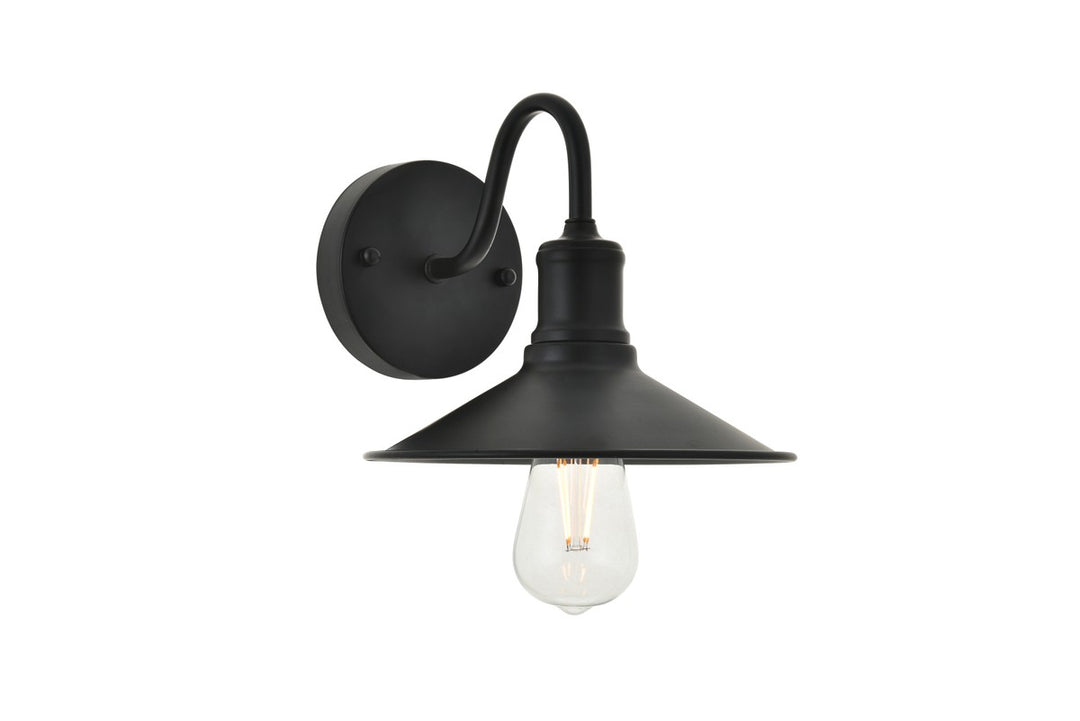 Elegant Lighting - LD4033W9BK - One Light Wall Sconce - Etude - black