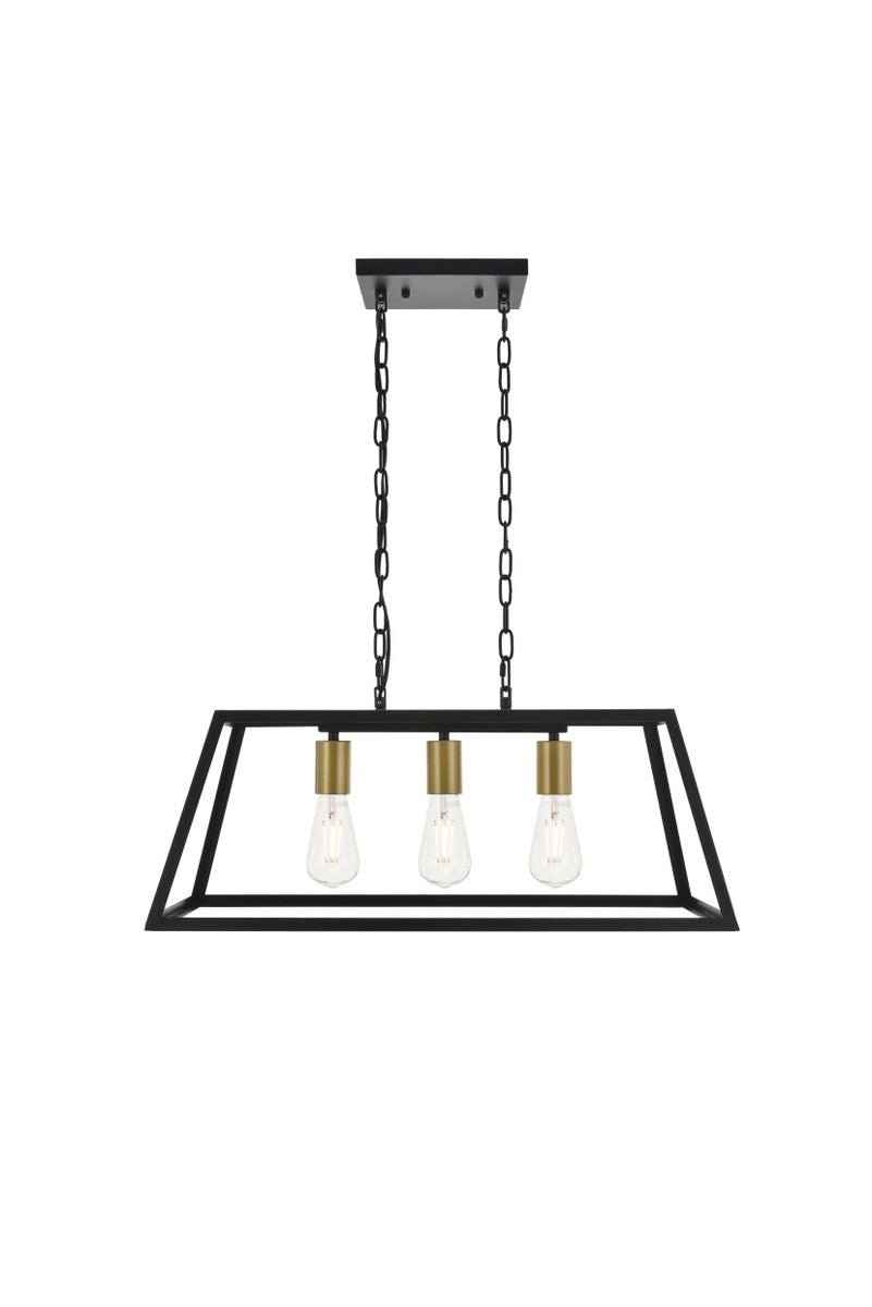 Resolute Three Light Pendant in brass - available from The Lighting Shoppe, trusted by Canadian homeowners