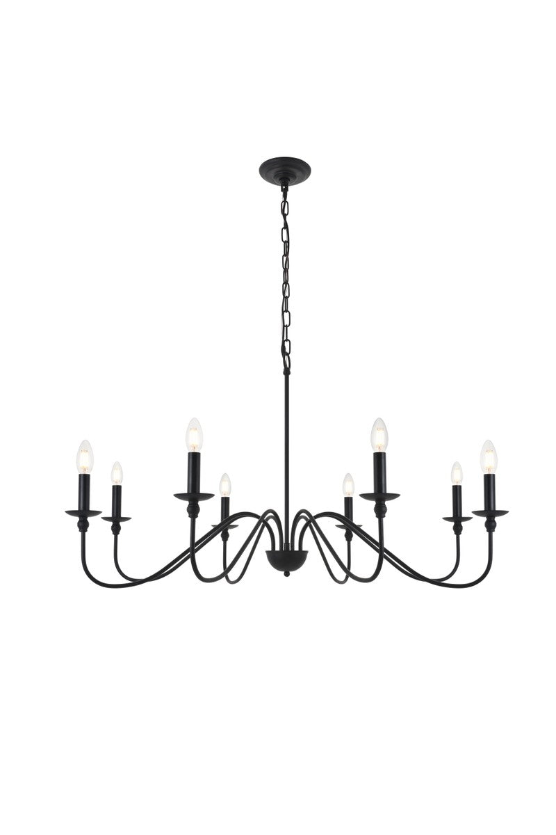 Rohan Eight Light Pendant in Matte Black - available from The Lighting Shoppe, trusted by Canadian homeowners