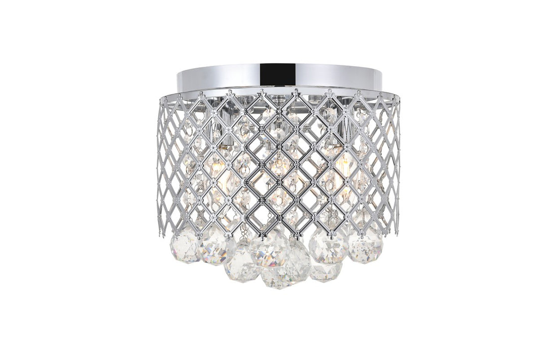Tully Three Light Flush Mount in Chrome - available from The Lighting Shoppe, trusted by Canadian homeowners