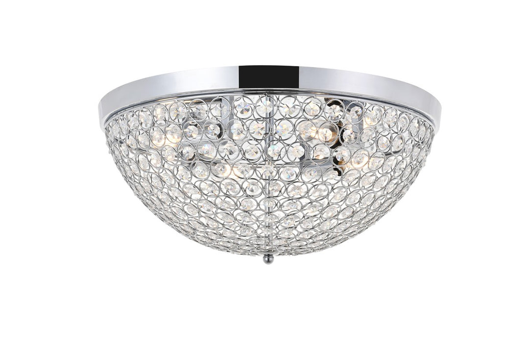 Taye Four Light Flush Mount in Chrome - available from The Lighting Shoppe, trusted by Canadian homeowners