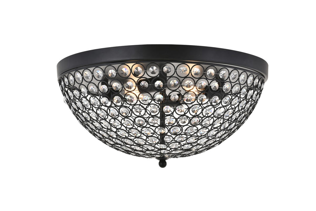 Taye Four Light Flush Mount in Matte Black - available from The Lighting Shoppe, trusted by Canadian homeowners