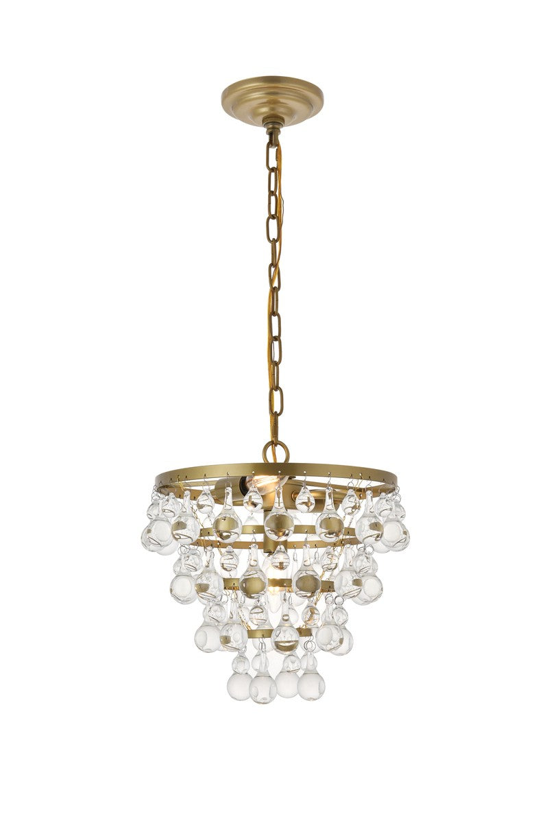 Kora Three Light Pendant in Brass - available from The Lighting Shoppe, trusted by Canadian homeowners