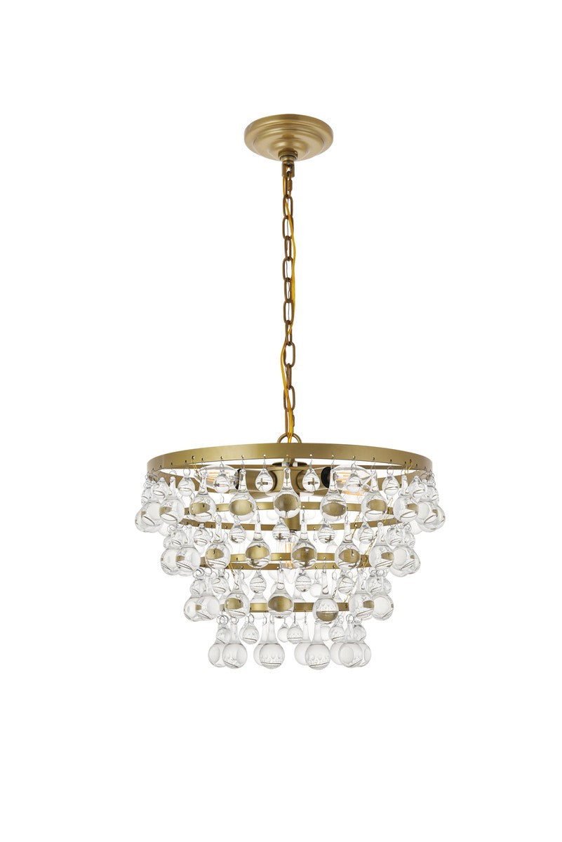Kora Five Light Pendant in Brass - available from The Lighting Shoppe, trusted by Canadian homeowners