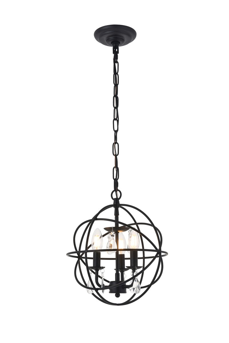 Wallace Three Light Pendant in Matte Black - available from The Lighting Shoppe, trusted by Canadian homeowners