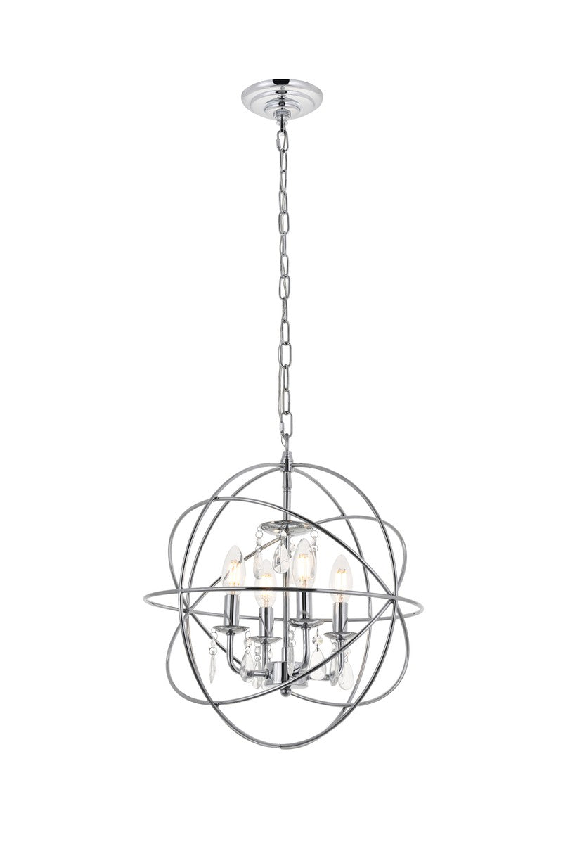 Wallace Four Light Pendant in Chrome - available from The Lighting Shoppe, trusted by Canadian homeowners