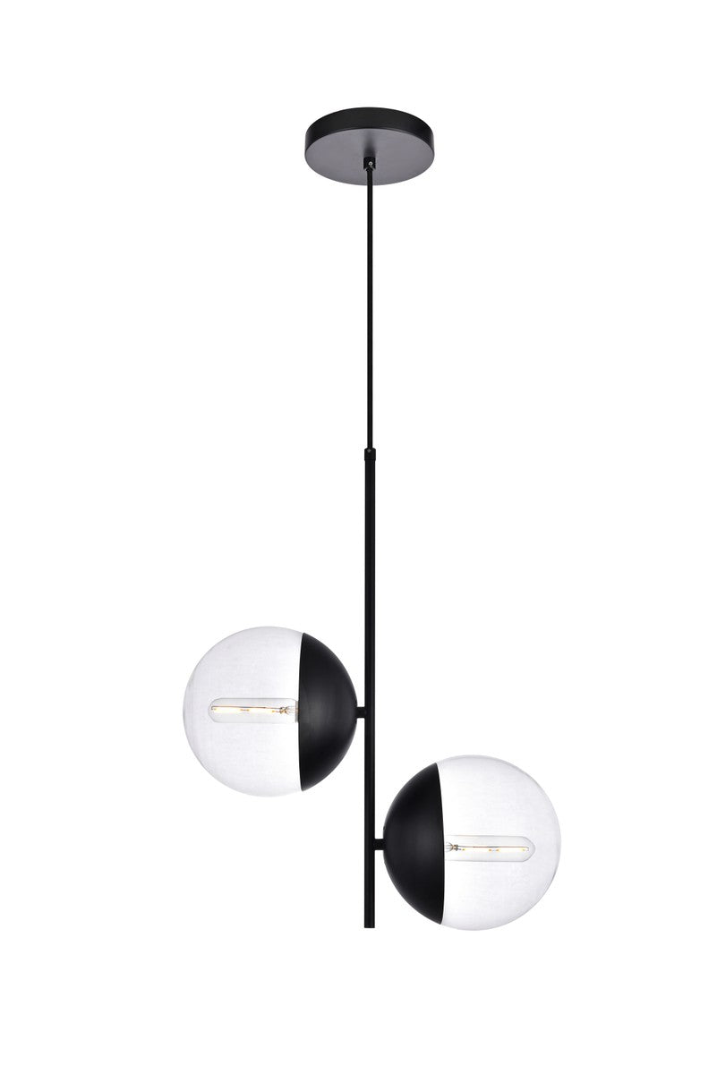 Eclipse Two Light Pendant in Black - available from The Lighting Shoppe, trusted by Canadian homeowners