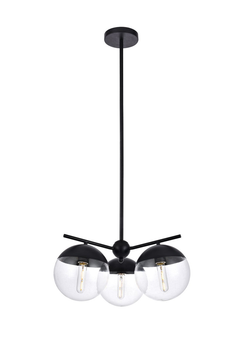 Eclipse Three Light Pendant in Black - available from The Lighting Shoppe, trusted by Canadian homeowners