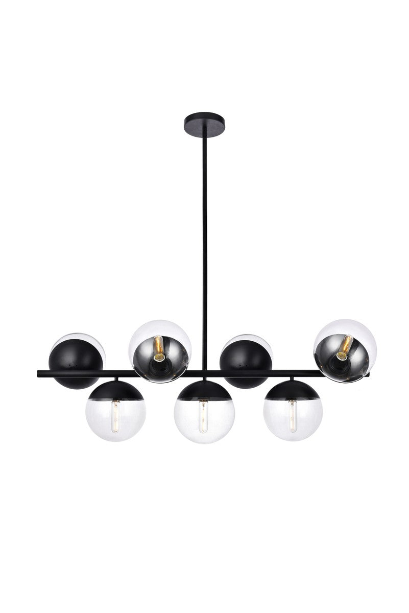 Eclipse Seven Light Pendant in Black - available from The Lighting Shoppe, trusted by Canadian homeowners
