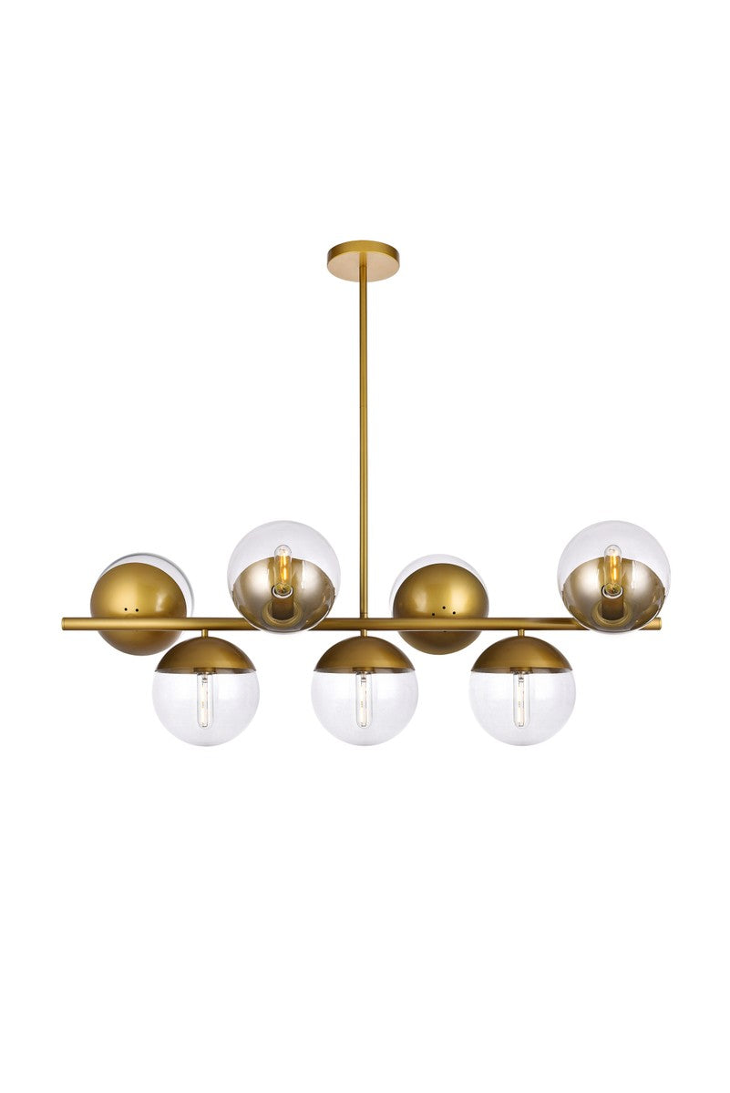 Eclipse Seven Light Pendant in Brass - available from The Lighting Shoppe, trusted by Canadian homeowners