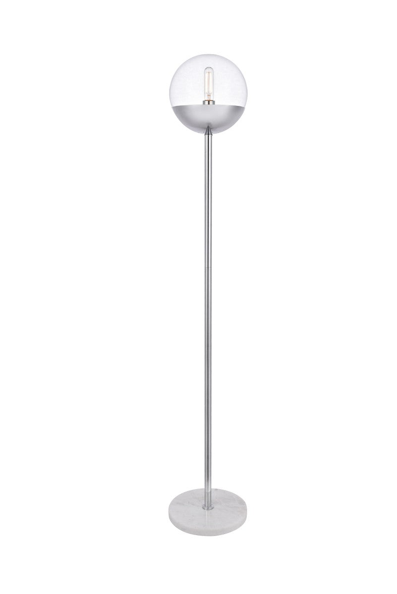 Eclipse One Light Floor Lamp in Chrome - available from The Lighting Shoppe, trusted by Canadian homeowners