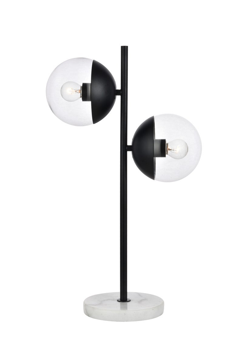 Eclipse Two Light Table Lamp in Black - available from The Lighting Shoppe, trusted by Canadian homeowners