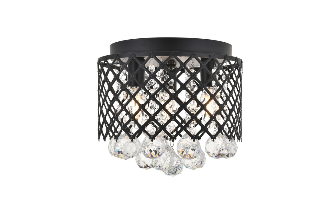 Tully Three Light Flush Mount in Matte Black - available from The Lighting Shoppe, trusted by Canadian homeowners
