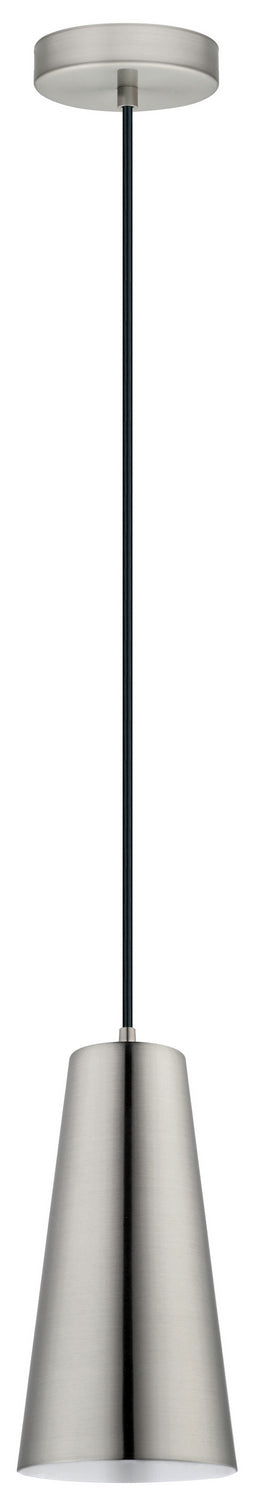 Pratella 1 One Light Pendant in Matte Nickel - available from The Lighting Shoppe, trusted by Canadian homeowners