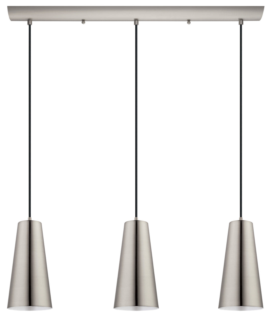 Pratella 1 Three Light Pendant in Matte Nickel - available from The Lighting Shoppe, trusted by Canadian homeowners
