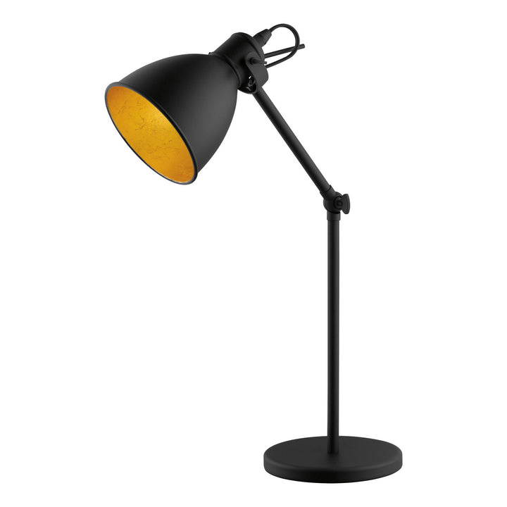 Priddy 2 One Light Table Lamp in Black / Gold - available from The Lighting Shoppe, trusted by Canadian homeowners