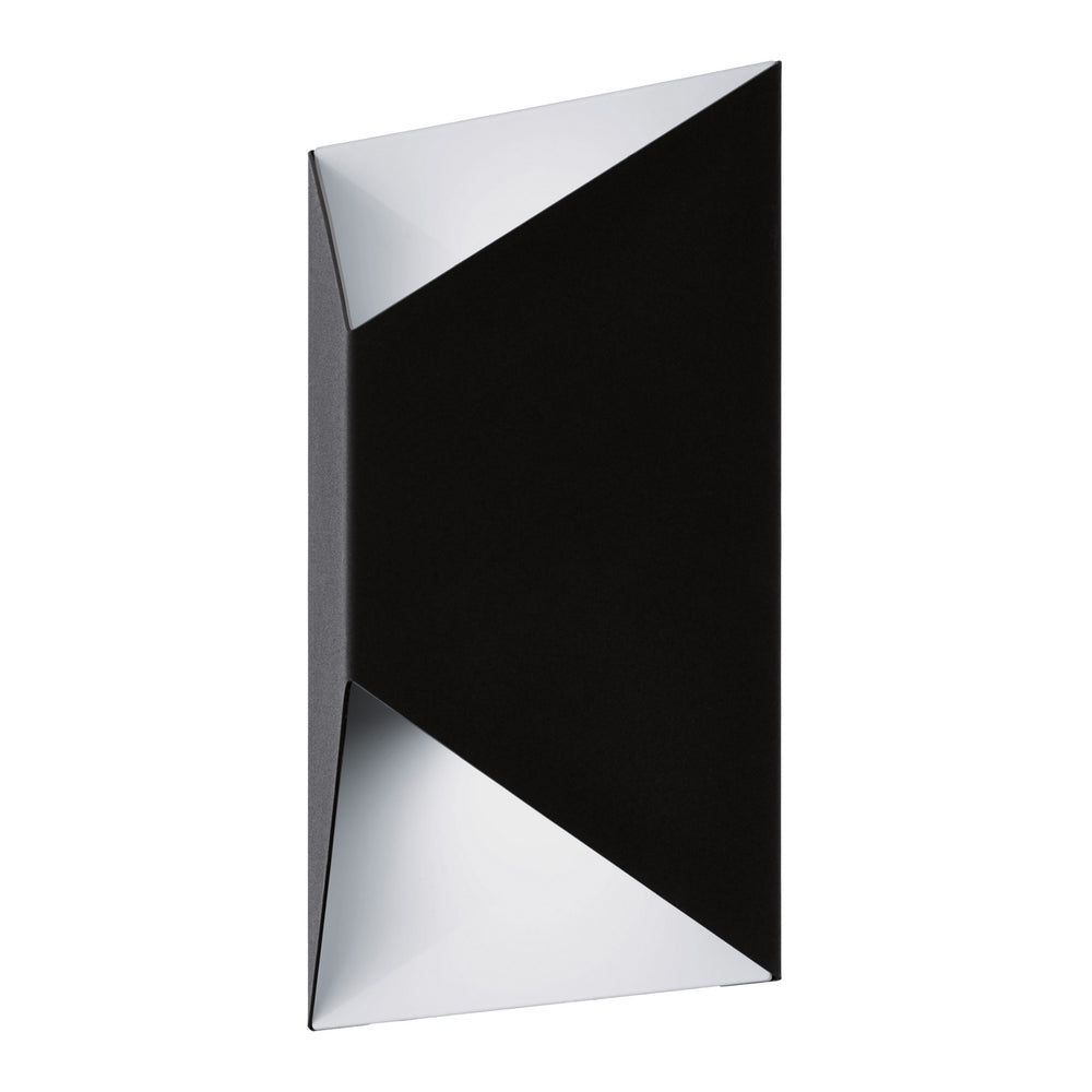 Predazzo LED Outdoor Wall Mount in Matte Black & White - available from The Lighting Shoppe, trusted by Canadian homeowners