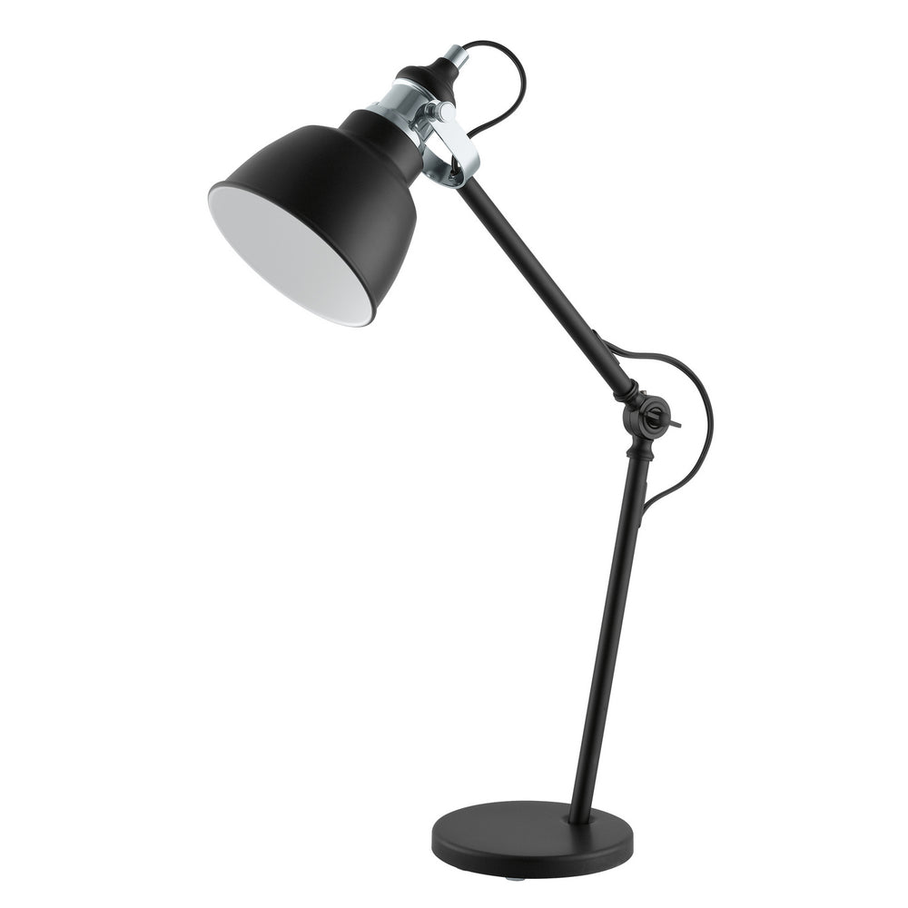 Thornford One Light Table Lamp in Matte Black & Chrome - available from The Lighting Shoppe, trusted by Canadian homeowners