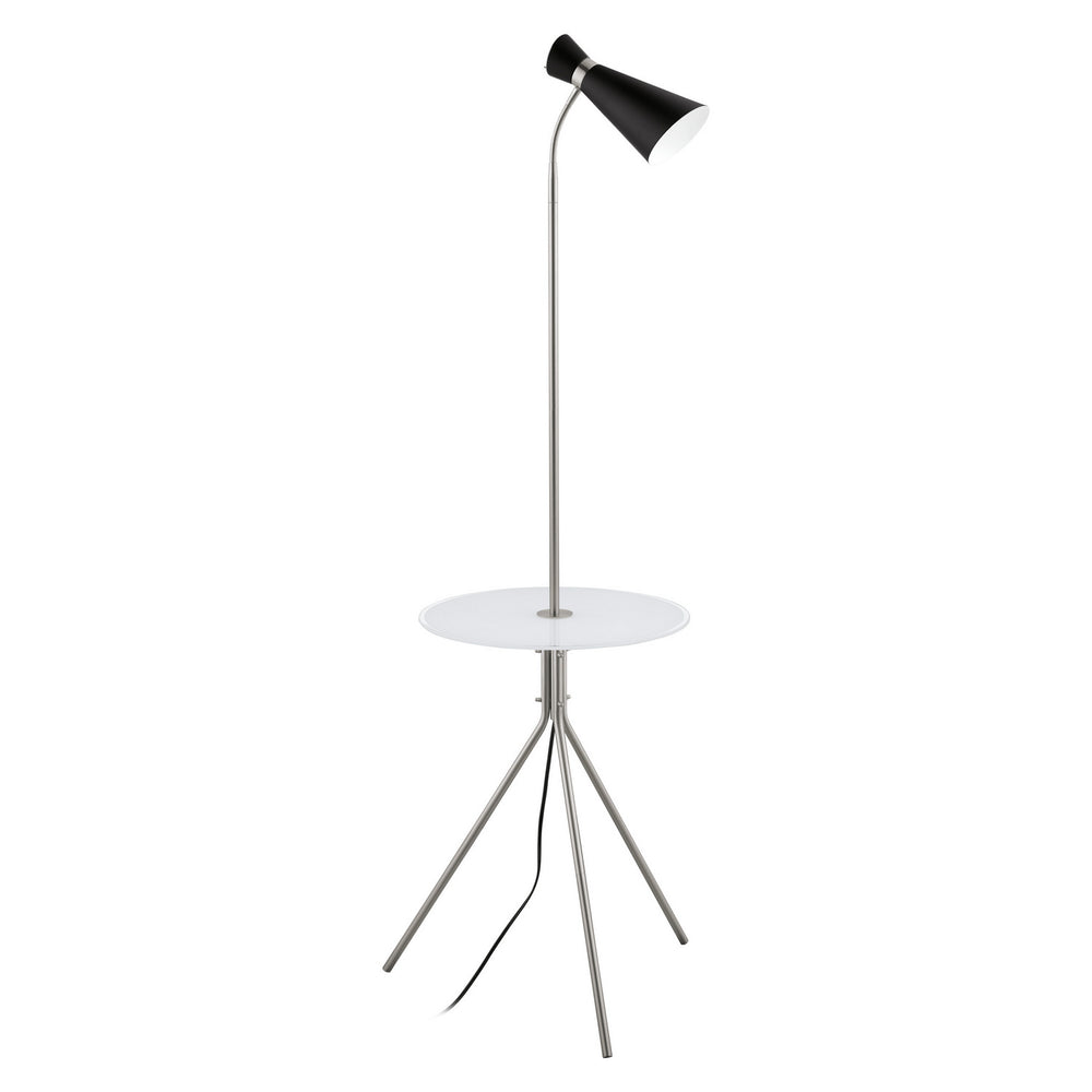 Policara One Light Floor Lamp in Matte Nickel - available from The Lighting Shoppe, trusted by Canadian homeowners