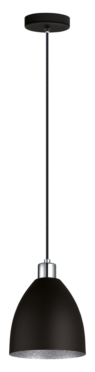 Mareperla One Light Suspension in Black & Chrome - available from The Lighting Shoppe, trusted by Canadian homeowners
