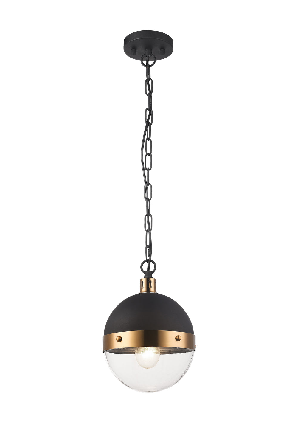 Torino One Light Pendant in Aged Gold Brass - available from The Lighting Shoppe, trusted by Canadian homeowners