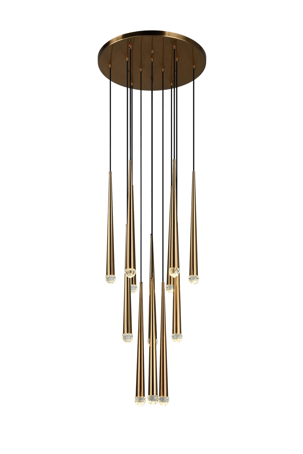 Renaie LED Pendant in Aged Gold Brass - available from The Lighting Shoppe, trusted by Canadian homeowners