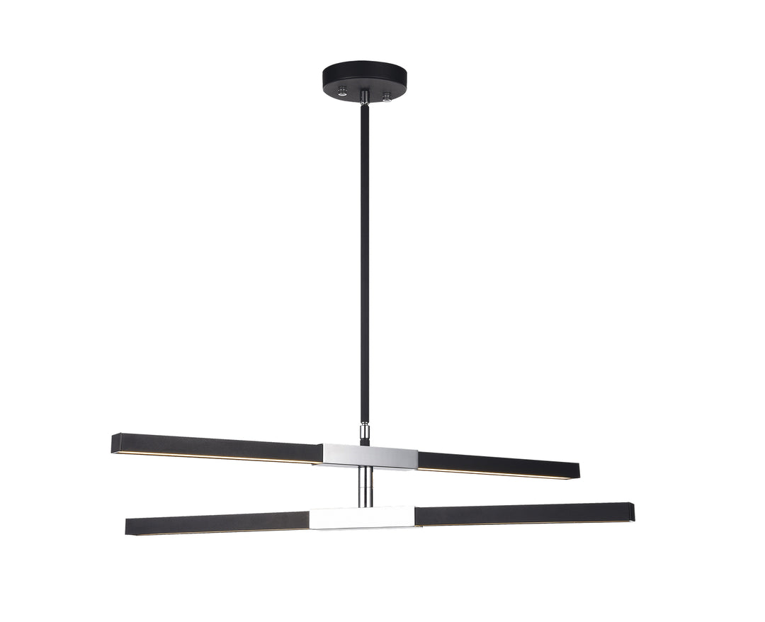 Lineare LED Pendant in Matte Black & Chrome - available from The Lighting Shoppe, trusted by Canadian homeowners