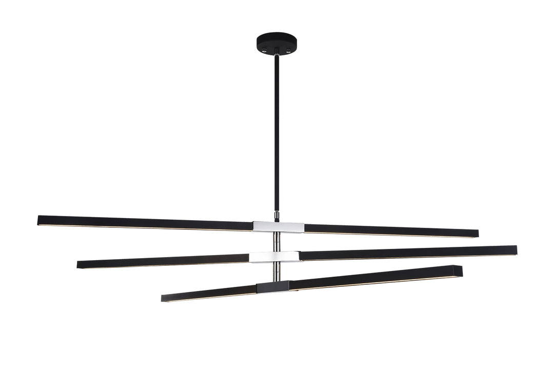 Lineare LED Pendant in Matte Black & Chrome - available from The Lighting Shoppe, trusted by Canadian homeowners