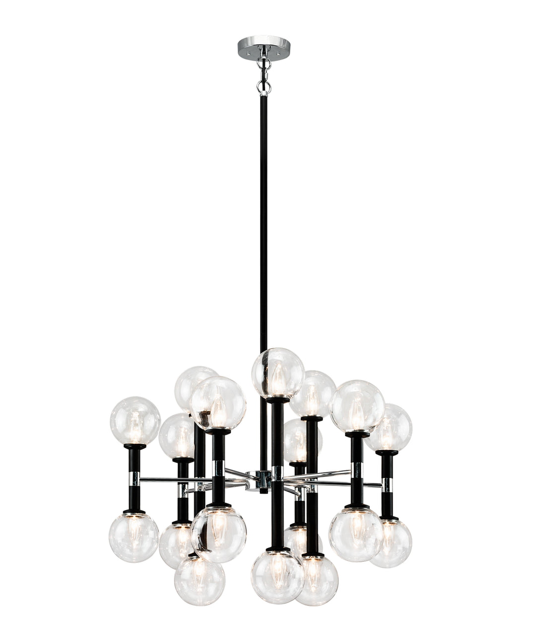 Stellar 18 Light Chandelier in Black - available from The Lighting Shoppe, trusted by Canadian homeowners