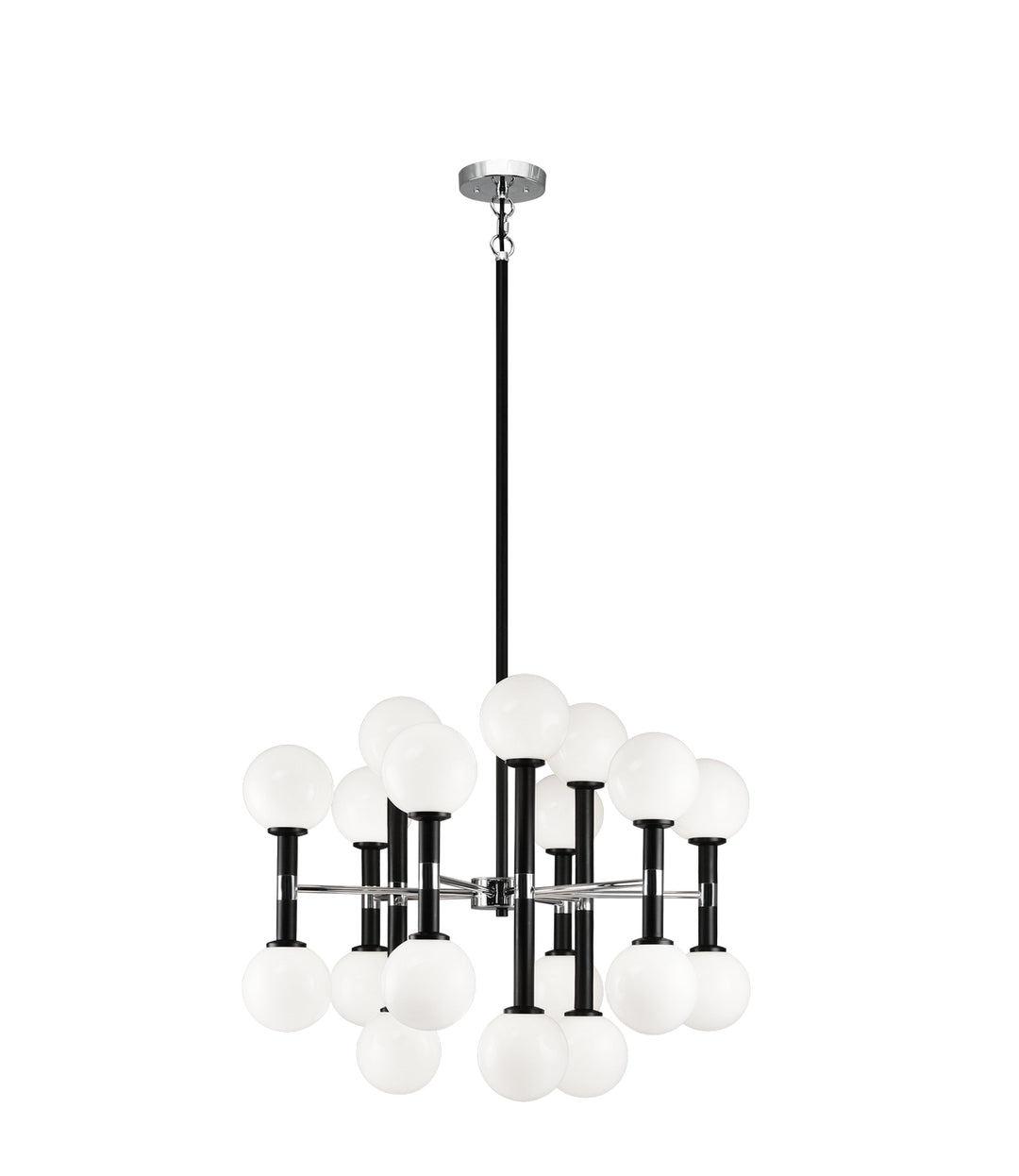 Stellar 18 Light Chandelier in Black - available from The Lighting Shoppe, trusted by Canadian homeowners