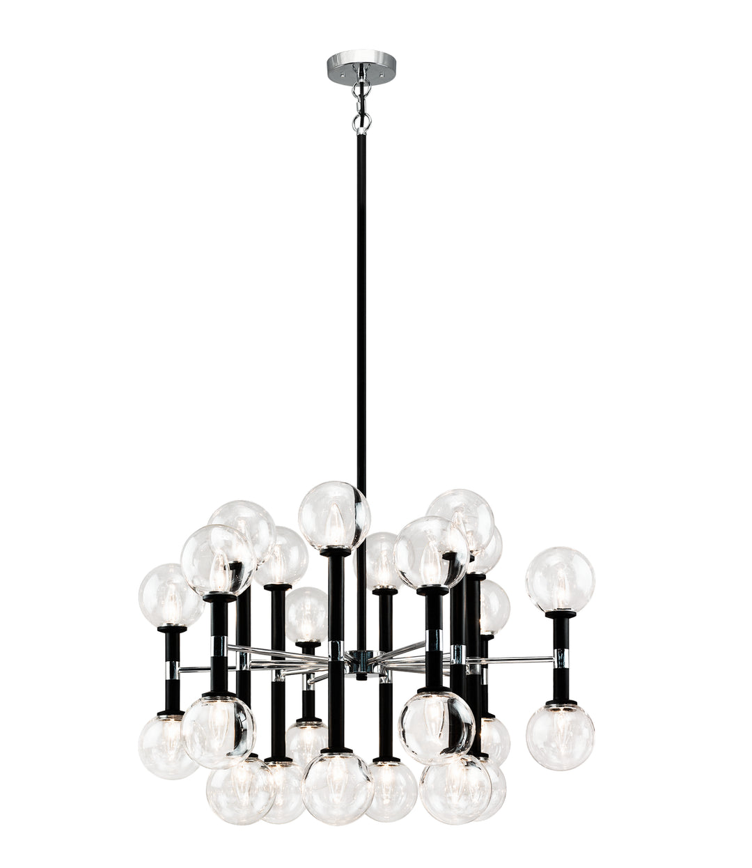 Stellar 24 Light Chandelier in Black - available from The Lighting Shoppe, trusted by Canadian homeowners