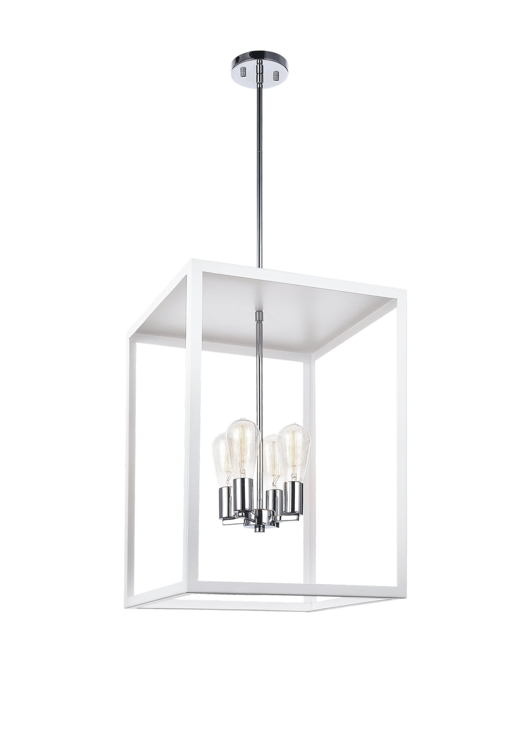 Flare Four Light Chandelier in White - available from The Lighting Shoppe, trusted by Canadian homeowners