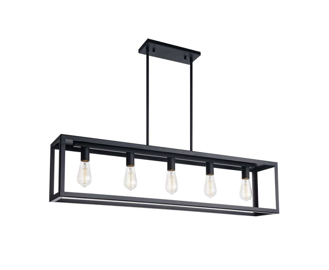 Flare Five Light Chandelier in Black - available from The Lighting Shoppe, trusted by Canadian homeowners