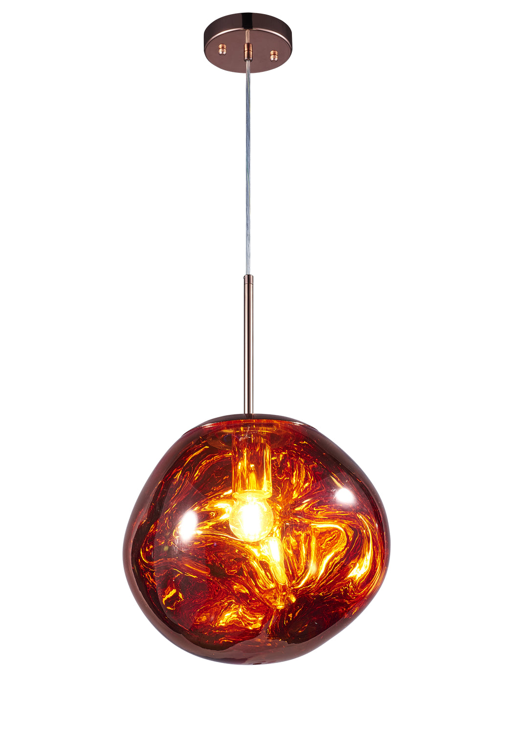 Galactic One Light Pendant in Copper - available from The Lighting Shoppe, trusted by Canadian homeowners