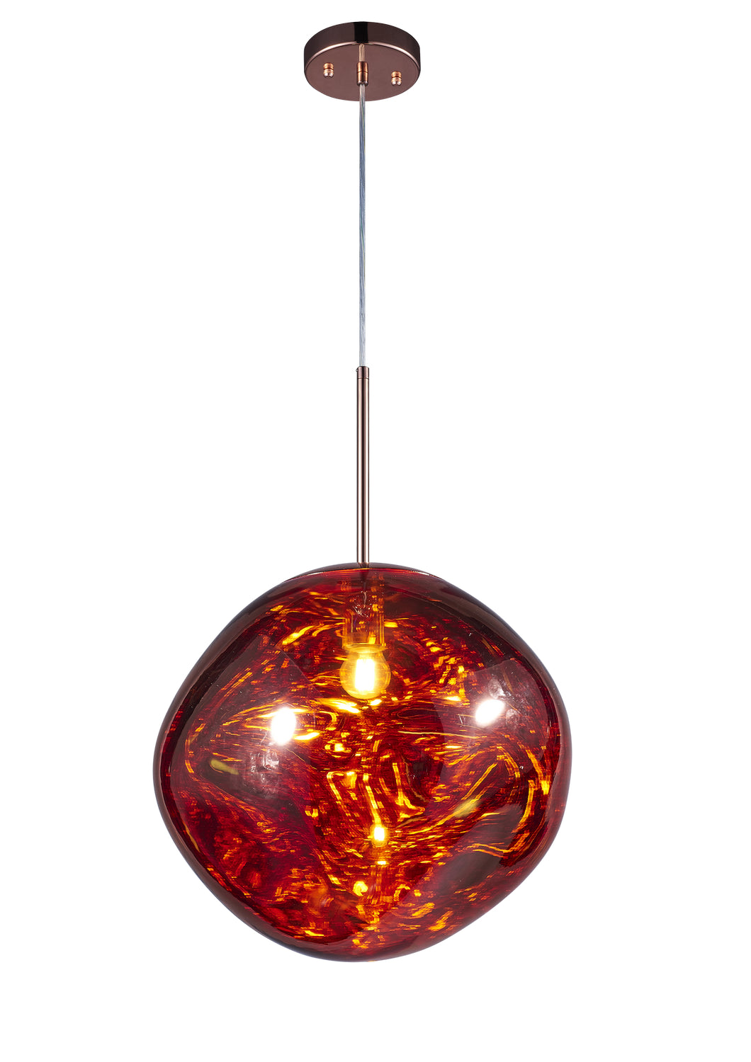 Galactic One Light Pendant in Copper - available from The Lighting Shoppe, trusted by Canadian homeowners