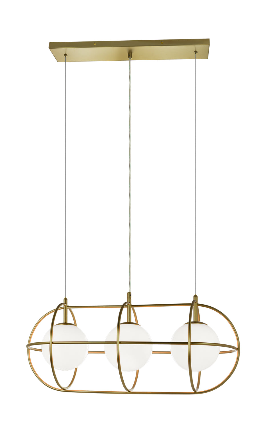 Eclipse Three Light Pendant in Gold - available from The Lighting Shoppe, trusted by Canadian homeowners